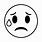 Black Crying Emoji