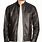 Black Leather Bomber Jacket