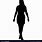 Black Silhouette Woman Standing