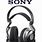 Black Sony Dolby Headphones