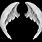Black White Angel Wings