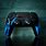 Black and Blue RGB PS5 Controller