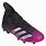 Black and Pink Adidas Soccer Cleats