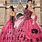 Black and Pink Wedding Dresses