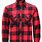 Black and Red Plaid Flannel Shirt