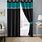 Black and Teal Curtains