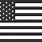 Black and White American Flag Heart