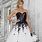 Black and White Ball Gown