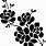 Black and White Floral Vector Art