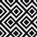 Black and White Geometric Fabric