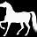 Black and White Horse Stencils