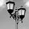Black and White Lamp Post