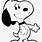 Black and White Snoopy SVG
