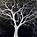 Black and White Tree Painting