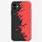 Black iPhone Red Case