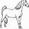 Blank Horse Coloring Page