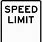 Blank Speed Limit Sign