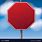 Blank Stop Sign