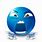 Blue Ball Emoji Transparent