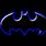 Blue Bat Symbol
