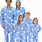 Blue Christmas Family Pajamas