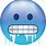 Blue Emoji Cold Face