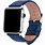 Blue Leather Apple Watch Band