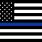 Blue Line USA Flag