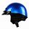 Blue Motorcycle Half Helmet