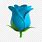 Blue Rose Emoji