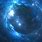 Blue Space Nebula Galaxy