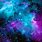 Blue and Purple Galaxy Space