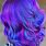 Blue to Purple Hair