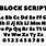 Bold Block Font