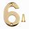 Brass House Numbers 6