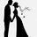Bride and Groom Silhouette