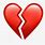 Broken Love Heart Emoji