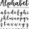 Brush Script Font Alphabet