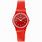 Bulky Plastic Red Watch