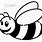 Bumble Bee Clip Art Free Black and White