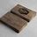 Business Card Wooden Mockup