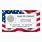 Business Cards American Flag Background
