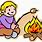 Camping Fire Cartoon
