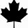 Canada Maple Leaf Silhouette