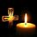 Candle in Darkness Cross