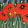 Canvas Painting Red Poppies