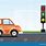 Car On Traffic Signal Image HD