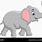 Cartoon Elephant Standing