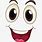 Cartoon Eyes and Mouth Clip Art