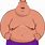Cartoon Fat Man Figure